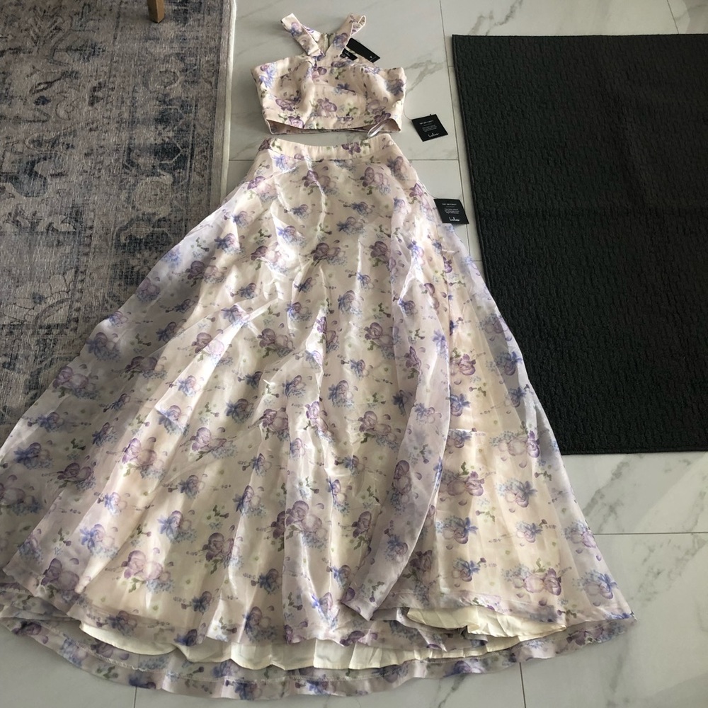 Lulus Gorgeous Entrance Cream Floral Print Maxi (Skirt Only*)